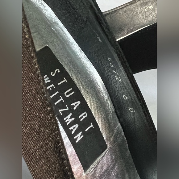 6 STUART WEITZMAN elegant heels pumps SPAIN platinum sparkle glam bling holiday - Picture 3 of 16